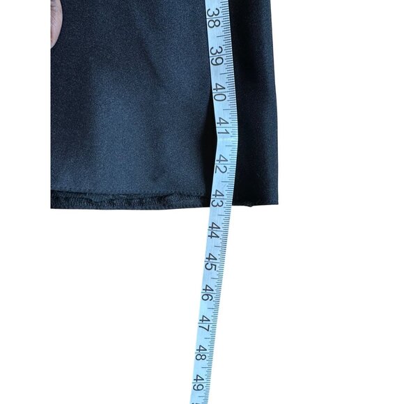 JS Collections Petite Black A-Line Maxi Skirt Size 6 Witchy Goth Halloween READ - Picture 6 of 11